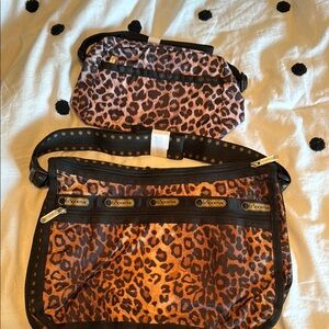 LeSportsac Leopard Print Crossbody Bags